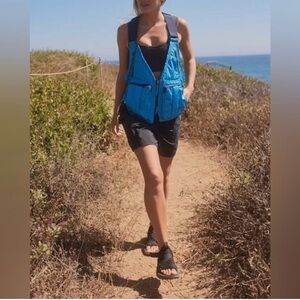 Free People Movement Outdoors Pursuit Utility Women’s Blue Vest OS NWT